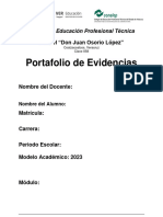 Formato Portafolio de Evidencia