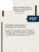 Avaliação de Competências Profissionais e Formação de