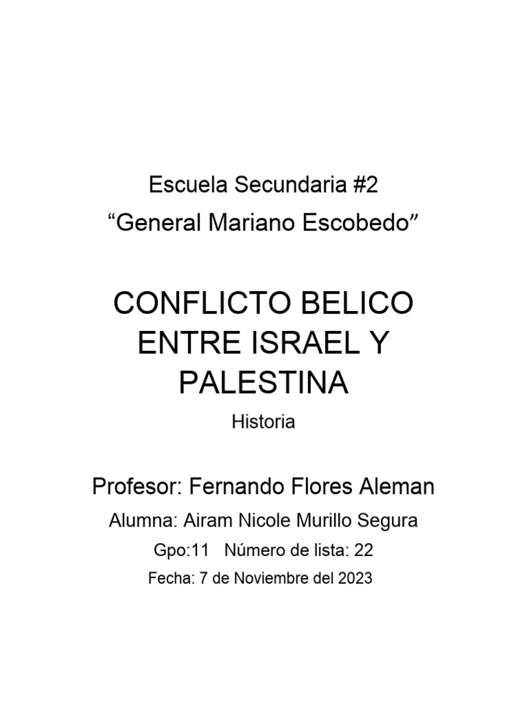 Escuela Secundaria | Descargar gratis PDF | Estado de Palestina