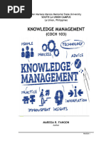 UPDATED - COCH 103 Module 1 - KNOWLEDGE MANAGEMENT