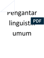 Pengantar Linguistik Umum