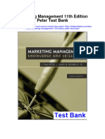 Marketing Management 11th Edition Peter Test Bank