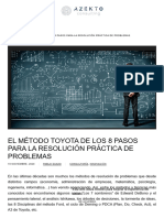 EL MÉTODO TOYOTA DE LOS 8 PASOS PARA LA RESOLUCIÓN PRÁCTICA DE PROBLEMAS - Azento Consulting