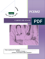 Carnet Stage Pcem2