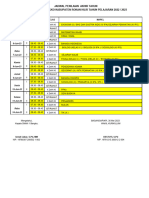 JADWAL Mata Pelajaran PAT 2023