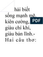 Phải biết sống mạnh mẽ