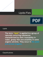 Classification and Properties of Lipids