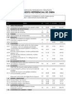 Presupuesto de Remodelación