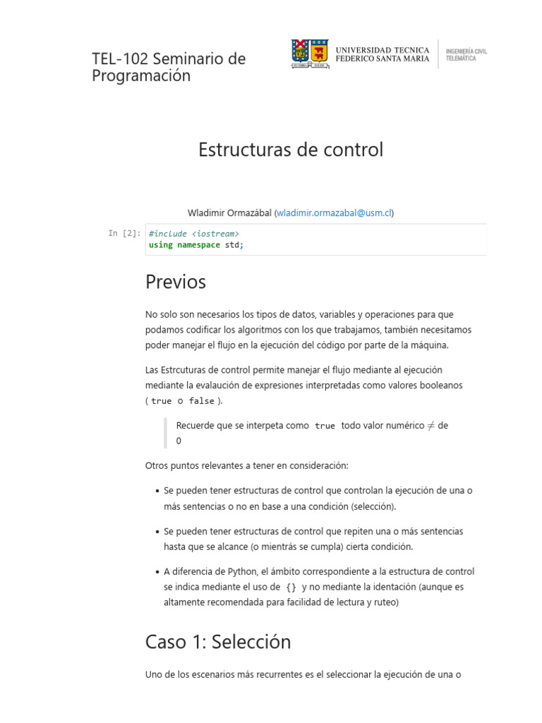06 Estructuras de Control | PDF | Python (lenguaje de programación ...