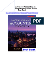 Modern Advanced Accounting in Canada Canadian 8th Edition Hilton Test Bank