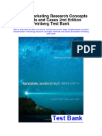 Modern Marketing Research Concepts Methods and Cases 2nd Edition Feinberg Test Bank