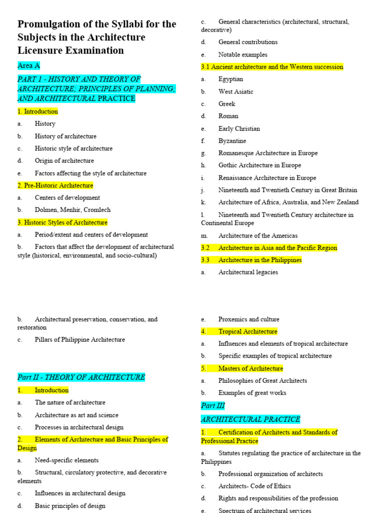 Ale Exam PDF Architect Building Materials