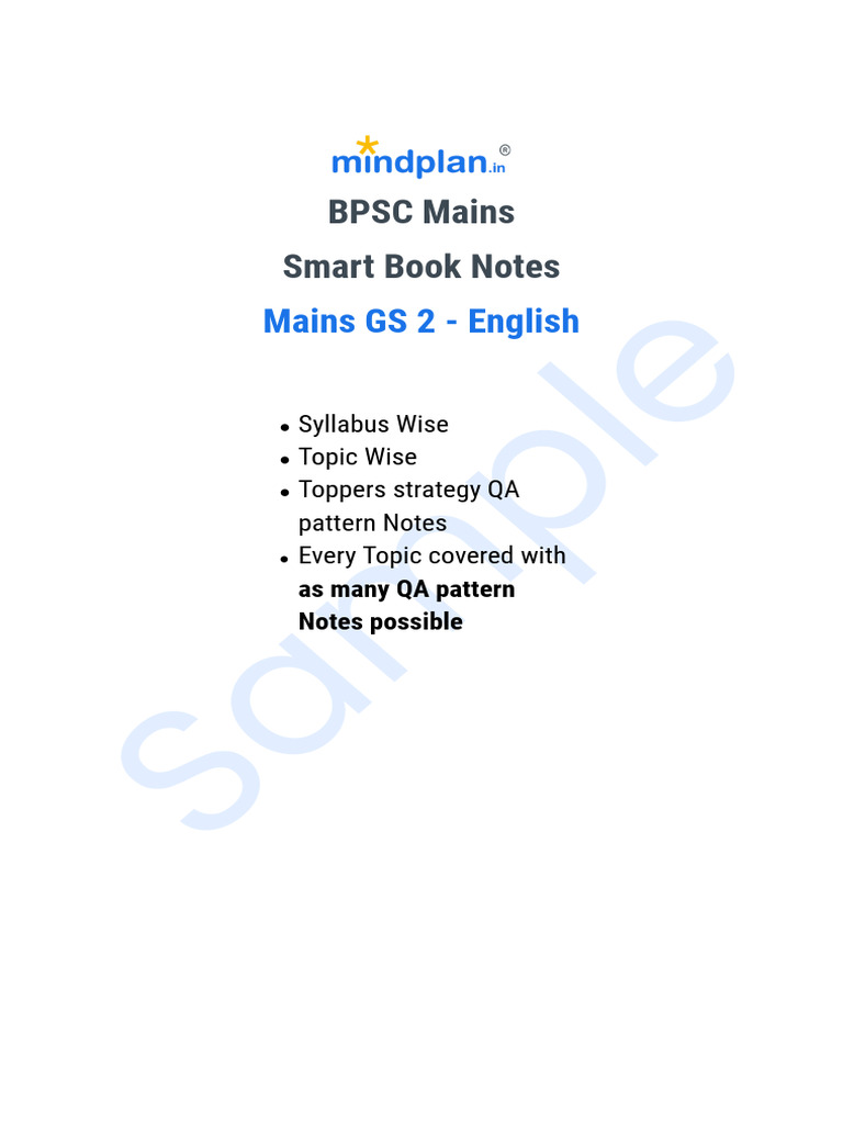BPSC Mains GS2 Smart Notes Guide | PDF | Cybercrime | Cyberwarfare