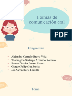 Formas de Comunicación Oral - Expo