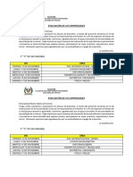 1C Sec. Evaluación de Los Aprendizajes