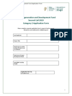 Rural Regeneration and Development Fund Second Call 2019 Category 2 Application Form