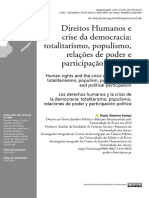 Totalitarismo, Populismo, Relações de Poder e Participação Política