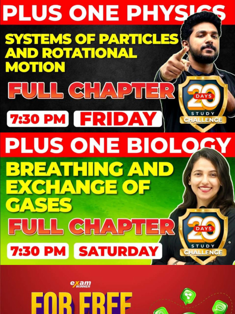 Plus One Physics System of Particles & Rotational Motion | PDF
