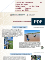 Presentacion Semarnat Conagua Analisis de Calidad Del Agua Agosto 2021