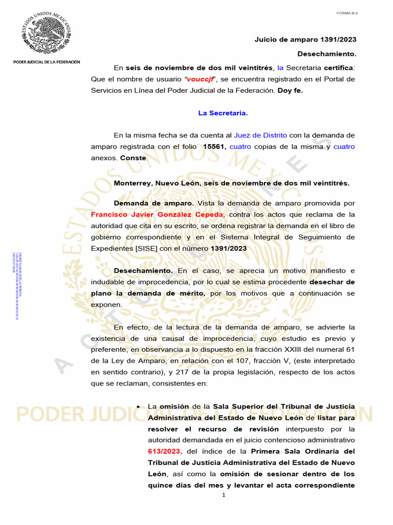 Suspensión en Amparo | PDF | Caso de ley | Ley Pública