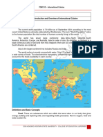 Module 1 FSM 315 Ic Introduction and Overview of International Cuisine