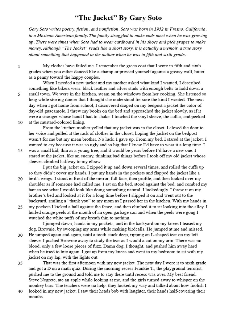 The Jacket CopyFor PDF