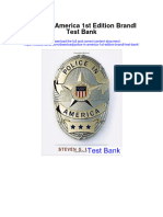 Police in America 1st Edition Brandl Test Bank