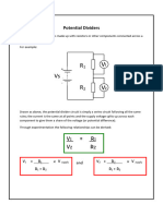 3.14 Potential Dividers