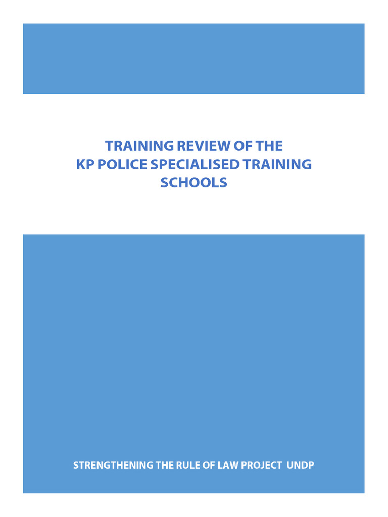 KP Police Training Schools Review | PDF | Bomb Disposal | Police