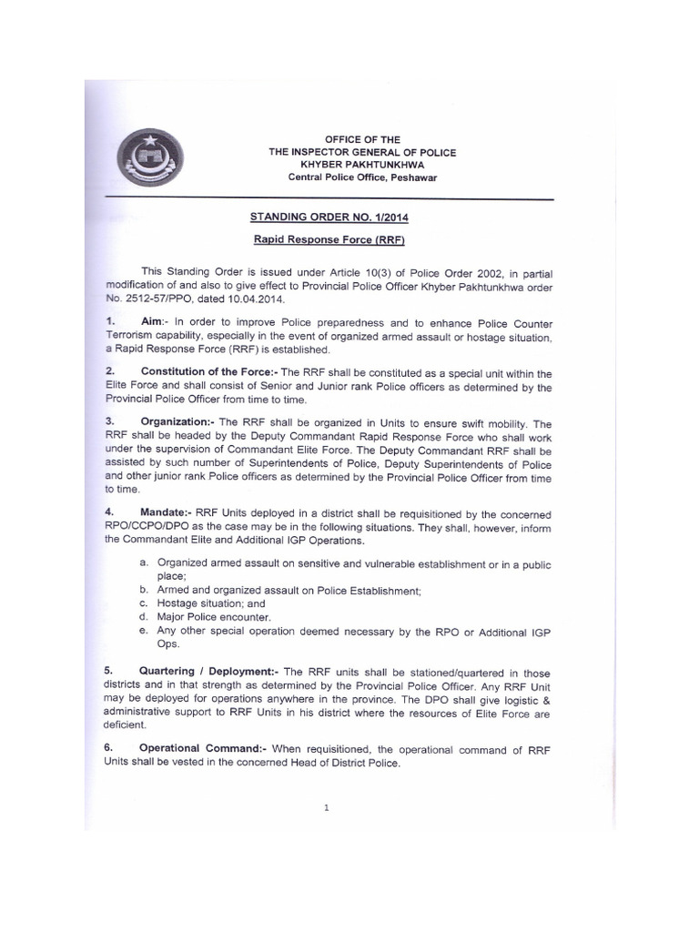 Standing Orders 1 To 11 of 2014 | PDF