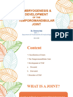 Embryogenesis and Development of TMJ