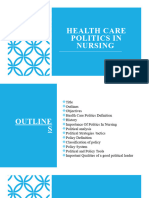 2 - Healthcare Politics in Nursing