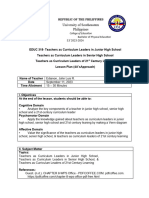 EDIANON 4 As LESSON PLAN Semi Detailed PDF