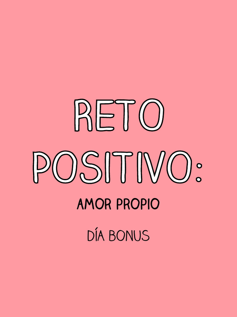Reto de Amor Propio: Transforma tu Vida | PDF | Autoestima | Amor