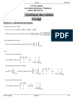 TD1-Cinétique Des Solides 23-24 - Corrigé