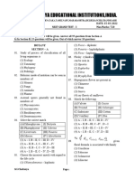 (Ap & TS) SR Elite Neet Grand Test - 3 Paper (15-03-2022)