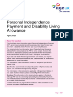 Fs87 Personal Independence Payment Fcs