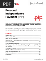PIP - Table of Activities, Descriptors and Points | PDF | Wellness ...