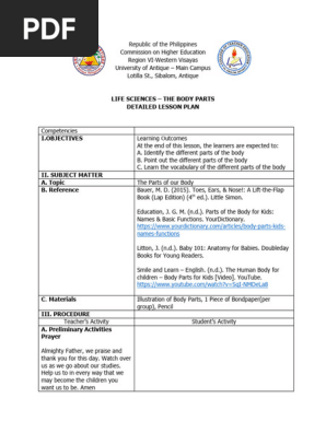 Kindergarten Lesson Plan 
