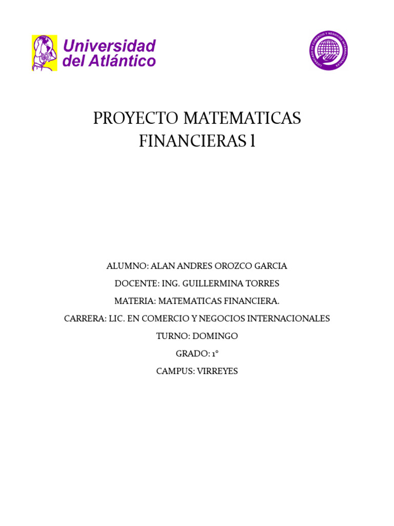 Ejercicios de Matemáticas Financieras | PDF | Deuda | Responsabilidad ...