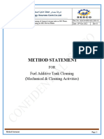 Method Statement For Fuel Additive Tank Cleaning - Rev 0