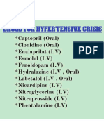 Hypertensive Crisis Drug