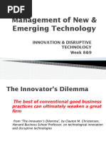 Disruptive Innovation and Diffusion of Innovation