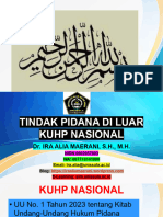 Tindak Pidana Di Luar KUHP - IRA