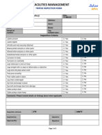 Tripod Inspection Checklist