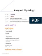 Lung Anatomy and Physiology