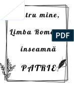 Pentru Mine, Limba Română Înseamnă PATRIE!