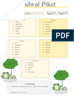 Jadwal Piket 3 A