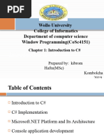 Chapter One-Introduction To C#