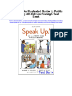 Speak Up An Illustrated Guide To Public Speaking 4th Edition Fraleigh Test Bank